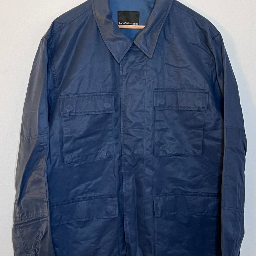 Mens Navy Banana Republic Water Resistant Jacket Shell X-Large